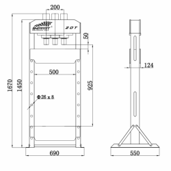 PRASA HYDRAULICZNA 20T NORMET PR-20